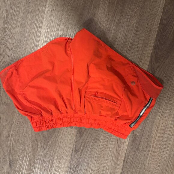 Orange lululemon running shorts - Picture 2 of 2